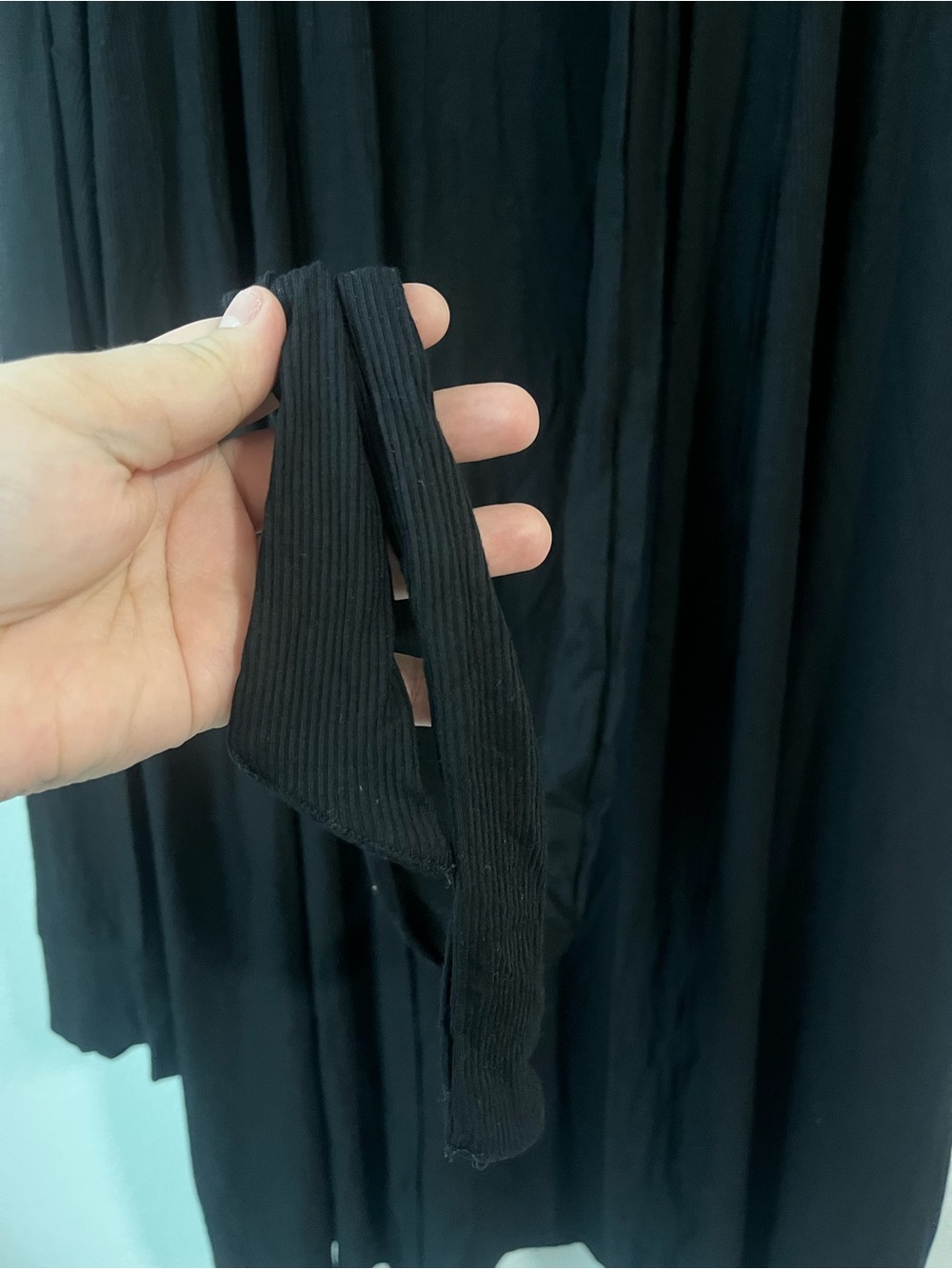NWT Skims Soft Lounge Rib Robe-Onyx XL - Picture 2 of 7